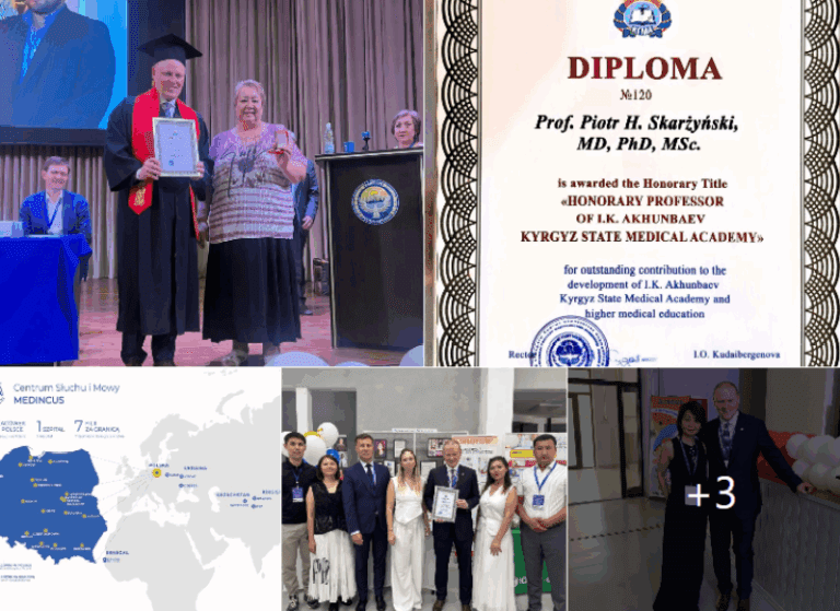 Prof. Piotr H. Skarżyński z wyróżnieniem Kirgiskiej Państwowej Akademii Medycznej